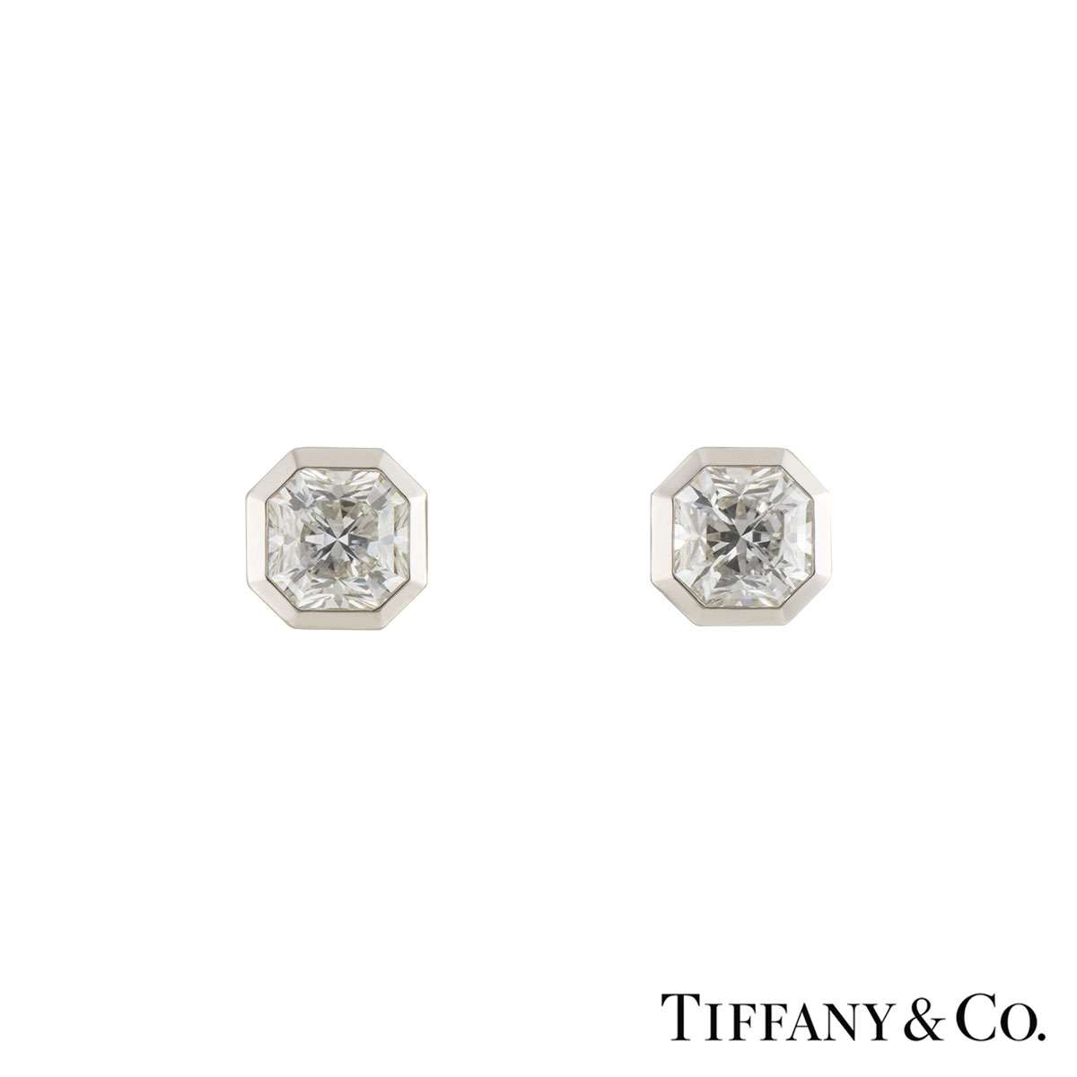 Tiffany and Co. Diamond Platinum Lace Flower Stud Earrings For Sale at  1stDibs